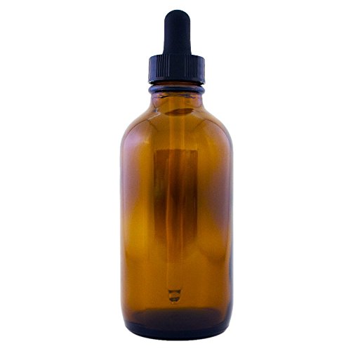 Amber Glass Bottle 4oz W/glass Dropper - 2 Bottles