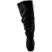 DailyShoes Women's Mid Calf Zipper Slouch Suede Comfortable Boots