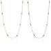 Women's Sterling Silver Cubic Zirconia CZ By The Yard Station Necklace