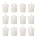 Mega Candles 12 pcs Unscented White Votive Candles, Hand Poured Wax Candle 15 Hours 1.5 Inch x 2.25 Inch, Home Décor, Wedding Receptions, Centerpieces, Occasions, Events, Meditations, Holders