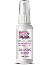 Nano Rush Pre Cold Shield Vitamin C and Zinc Boost Immune System Defense Booster Prevent Cold Remedies with Nanotechnology 1 Oz Apple Pear Flavor Spray 30 Day Supply