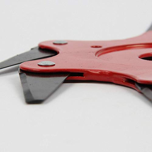 6 Teeth Brush Cutter Blade, Metal Weed Eater Brush Clearing Saw Blades Trimmer Cutting Head 65mn Garden Grass Trimmer Head for Lawn Mower