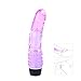 Vibrator Dildo Jelly Multi Speed Unisex Adult Sex Toy for Men Women Sexual Stimulation Pleasure Performance(Purple)