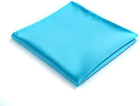 fortunateverMens Solid Satin Mens Tie With Hanky,Handmade Neckties For Men With Gift Box