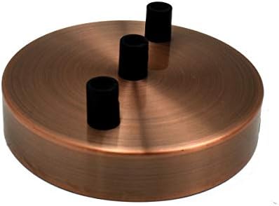 MULTI OUTLET CEILING ROSE copper perfect for fabric flex cable (copper 3 Point)