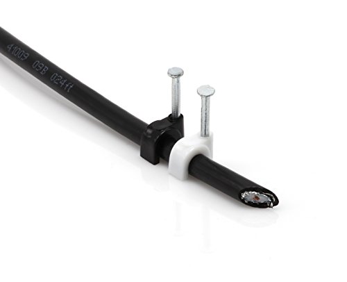 image for THE CIMPLE CO Single Coaxial Cable Clips, Cat6, Electrical Wire Cable 