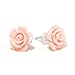 The Olivia Collection Pink Rose Stud Earrings