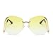 JOJO'S SECRET Oversized Square Sunglasses Metal Frame Flat Top Sunglasses JS009 (Gold/Transparent Red+Gold/Pink, 2.48)