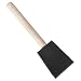 Jen Sponge Brush: Black Sponge on Natural Wood Handle, 1 Inch primary