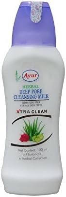 Ayur Herbals Cleansing Milk 100ml: Ayur Herbal Moisturizer Astringent Skin Toner Cleansing Body Care 100ml (3. 3 Oz)