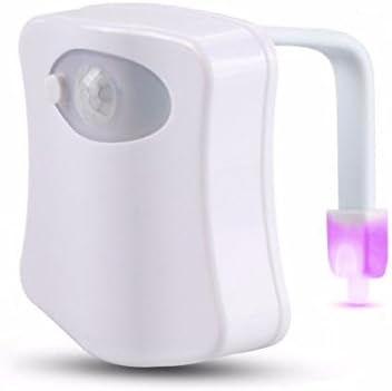 MagicBuds Toilet Motion Activated Night Light, Two Modes with 8 Color Changing - Motion Sensor LED Washroom Toilet Bowl Night Light
