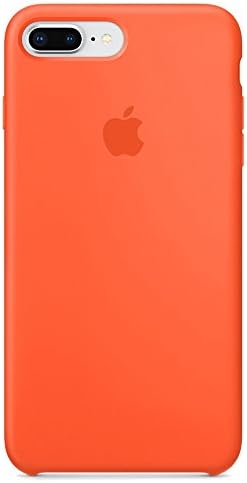 Opshell Soft Apple Silicone Case Cover for Apple iPhone 8plus (5.5inch) Boxed- Retail Packaging (Spicy Orange)