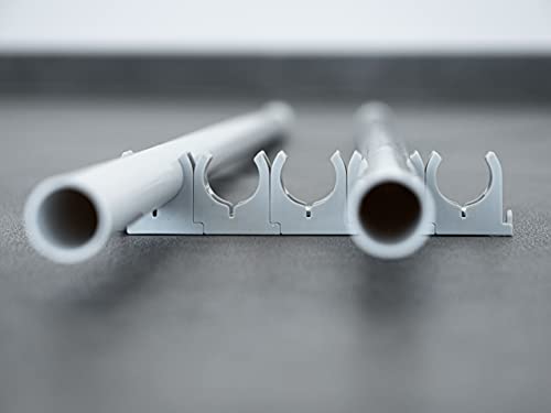 SOMA Rohrclip aus Kunststoff, grau, 20 mm, 30 Stück, Klemmschelle, Rohrklemme – Bild 5