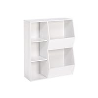 RiverRidge 3-Cubby, 2-Veggie Bin Kids Floor Cabinet, White