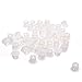 BLUECELL 50pcs White Color Plastic 10mm Snap in Locking Hole/Tube Fastener Cover, Hole Plug