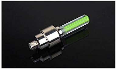 Bicycle LED Light for Mountain Bike Cycling LED Tyre Valve Caps Wheel Spoke LED Light (without Batteries) Easy to Fit, Pack of 2