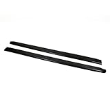Wade 72-40101 Truck Bed Rail Caps Black Smooth Finish without Stake Holes for 1988-1998 Chevrolet GMC 1500 2500 3500 with 8ft bed (Set of 2)