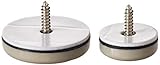 Shepherd Hardware 9471 1-Inch and 1-1/2-Inch Round, Adhesive Slide Glide Furniture Sliders, 20-Count