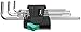 Wera - 5022720001 Stainless 3950 PKL/9 Ball-point Metric Hex-Plus Ergonomic L-Key Set with Two-Component Storage Clip, 9-Piece