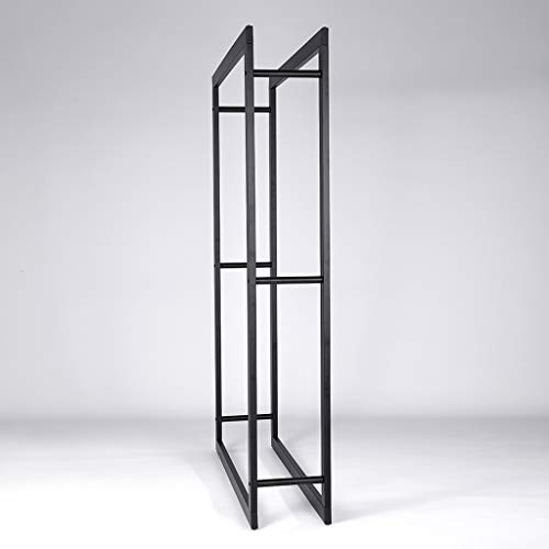 Loywe Kaminholzregal Kaminholzhalter Brennholzregal Feuerholzregal Kaminholzständer Brennholz Holzhalter aus Metall in… – Bild 6