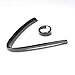 LLKUANG Carbon Fiber Style ABS Plastic Front Grills Decoration Frame Trim for Alfa Romeo Giulia 2017 2018 2019