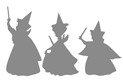 Mono Decals Disney Sleeping Beauty Fairy Godmothers Flora Fauna And Merryweather Car Truck Window Laptop Macbook Decal Sticker 6 Silver Amazon In Computers Accessories