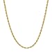 Amazon Essentials Men's 14k Yellow Gold Solid Diamond-Cut Rope Chain Necklace (3.0mm), 22