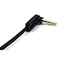 RIIPOO 3.5mm AUX Audio Cable - 2-Pack 15cm Double 90 Degree Angle 1/8