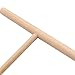 Monrocco 2Pcs Practial T Shape Crepe Maker Pancake Batter Wooden Spreader Stick Home Kitchen Tool DIY Restaurant Canteen Specially Supplies