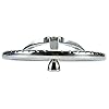 Amarine-Made-Stainless-Steel-Boat-Steering-Wheel-3-Spoke-13-12-Dia-with-58-18-Nut-and-Turning-Knob-for-Seastar-and-Verado
