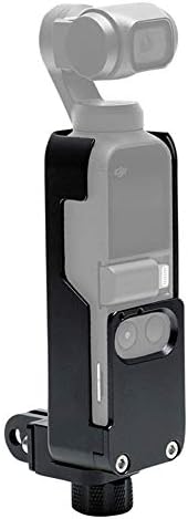 Sweet48 Soft Silicone Protective Case Compatible with Osmo Pocket Accessories Protector Shock Proof Silicone Skin Cover with Neck Strap (Black)