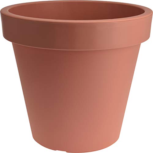 Pflanzkübel E&K, terracotta rund Ø 80 cm, Pflanztopf Blumentopf Kübel XXL groß outdoor indoor