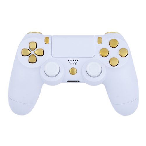 Playstation 4 Custom Controller Matte White & Gold Amazon.co.uk PC & Video Games