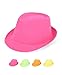 Solid Color Ladies Pastel Colored Fedora Hats