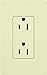 Lutron Claro 15 Amp Duplex Outlet, CAR-15-AL, Almond