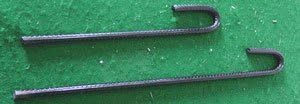 Deer Fence: Ground Stakes 18 in J Hook Rebar 50 Pk
