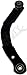 APDTY 632752 Suspension Lateral Arm w/Bushings; Rear Upper; Left or Right