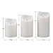 Hausware Flameless Candles Battery Operated Pillar Real Wax Flickering Moving Wick Electric LED Candle Sets 4