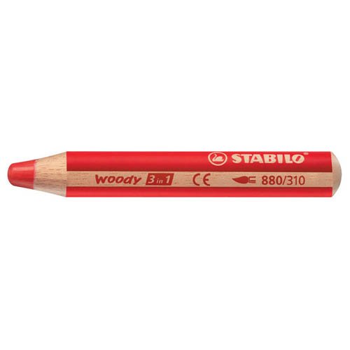 Stabilo Woody, 5 Stk., karminrot