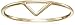 Amazon Essentials 14k Yellow Gold Triangle Ring, (previously Amazon Collection)