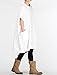 Mordenmiss Women's Doll Collar Casual Sleeveless Top With Big Pockets L Style 1-White