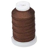 Simply Silk Beading Thread Cord Size F Chastnut 0.0137 0.3480mm Spool 140 Yards for Stringing Weaving Knotting