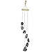 Nupuyai Wind Chimes - Unique Raw Stones Wind Chimes for Indoor Outdoor, Healing Stone Windchime Hanging Ornament for Home Garden, 17.7-21.7'', Fluorite