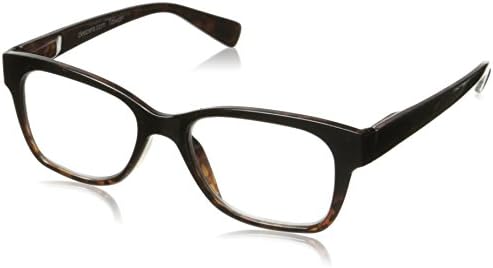 Peepers Unisex-Adult Handsome Tiger 206275 Square Reading Glasses, Black/Tortoise