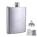 iBasingo 200ml Titanium Pocket Flagon Outdoor Sports Flat Liquor Flask Camping Ultralight Portable Wearproof Wine Pot Hip Flask for Backpacking Hiking (Ti1504I)