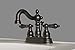 Builders Shoppe 2026TB Two Handle Centerset Lavatory Faucet with Pop-Up Drain Oil Rubbed Bronze Finish