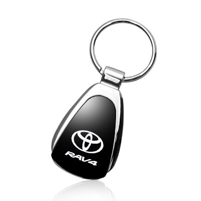 Toyota rav4 black tear drop key chain