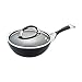 Circulon Symmetry Hard Anodized Nonstick 9-1/2-Inch Covered Stir Fry, Black