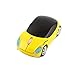 Wireless Car Mouse Cool Small Sports Car Shaped Computer Mice with USB Receiver 3 Buttons 1600DPI Optical Portable Cordless Mini Mouse for Laptop PC Computer Desktop Travel Home School Gift (Yellow)