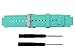 Replacement band for Garmin Vivoactive, Silicone Replacement Fitness Bands Wristbands with Metal Clasps for Garmin vivoactive GPS Smart Watch (mint green)